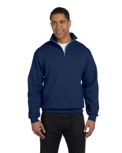 Jerzees 995M Adult NuBlend Quarter-Zip Cadet Collar Sweatshirt