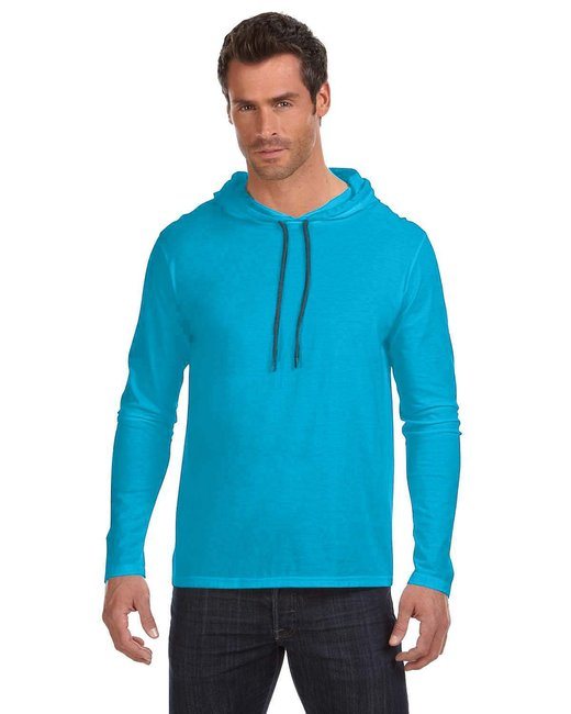 Gildan 987AN Adult Lightweight Long-Sleeve Hooded T-Shirt