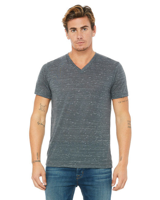 Bella + Canvas 3655C Unisex Textured Jersey V-Neck T-Shirt