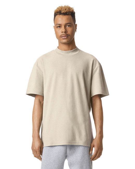 American Apparel 1PQ Unisex Mockneck Pique T-Shirt