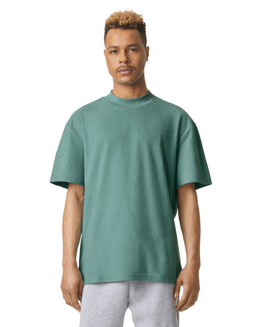 American Apparel 1PQ Unisex Mockneck Pique T-Shirt