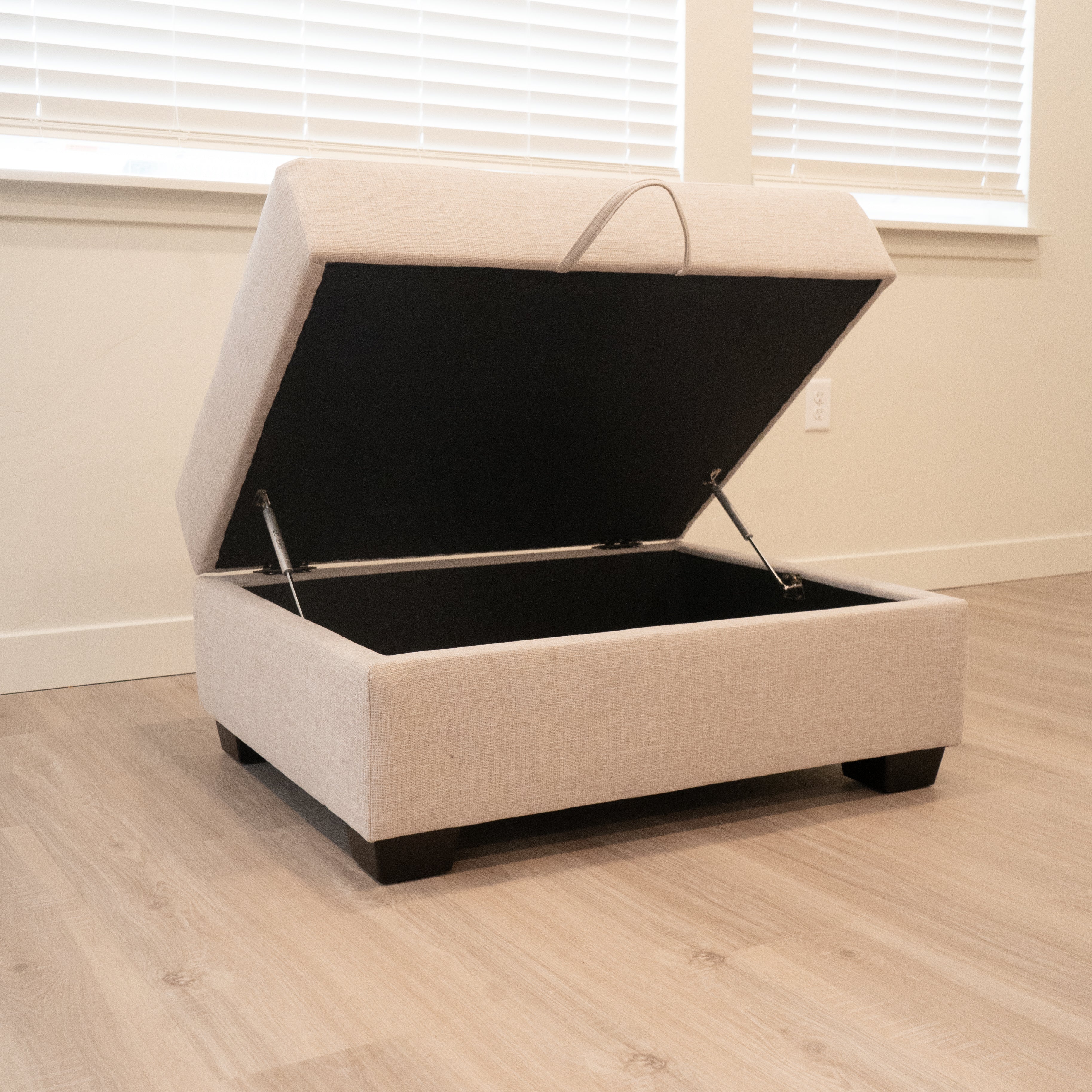 Scottsdale Beige Storage Ottoman