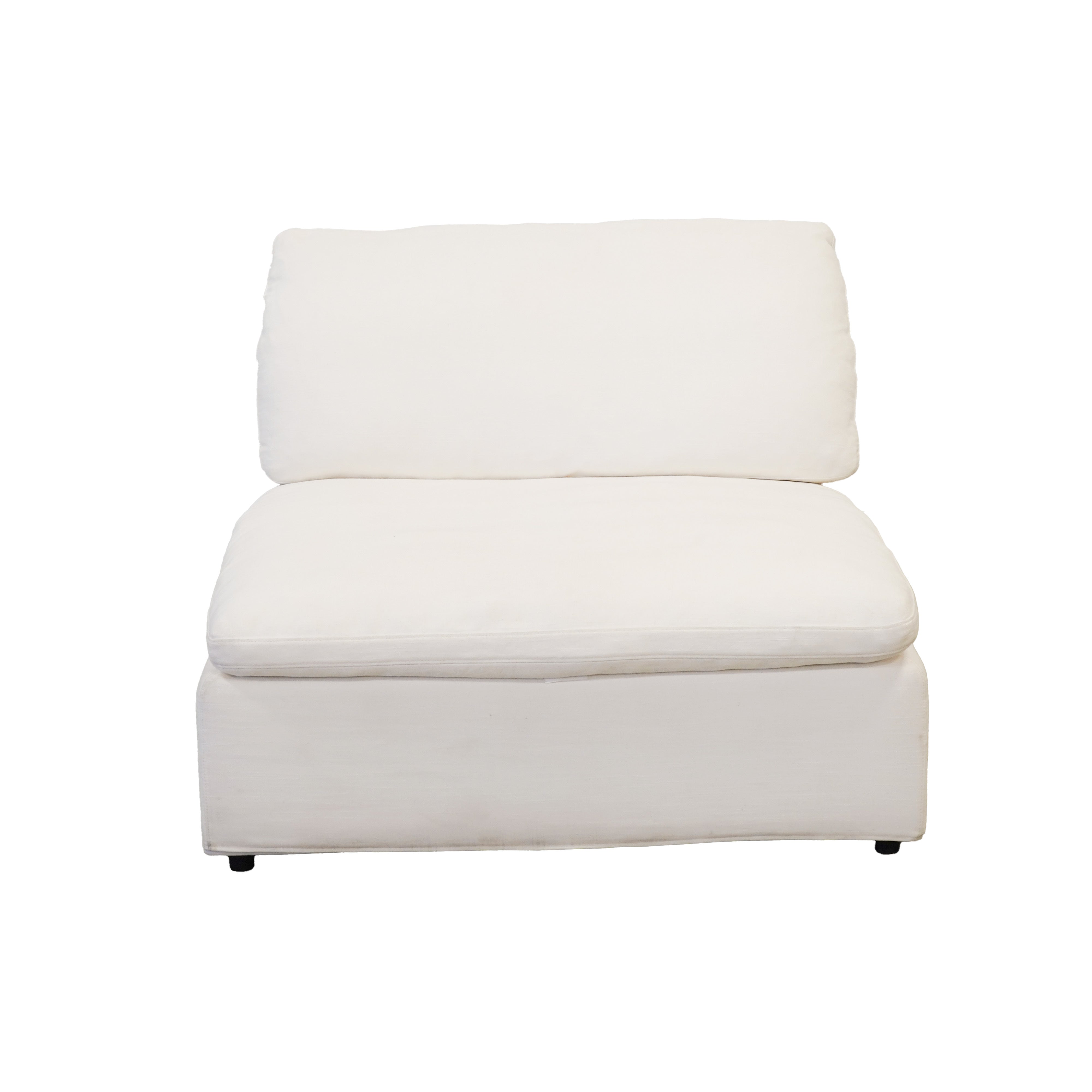 Harper Petite Armless Performance White