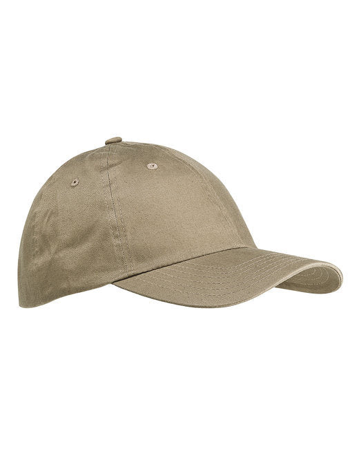 Big Accessories BX001 6-Panel Brushed Twill Unstructured Cap