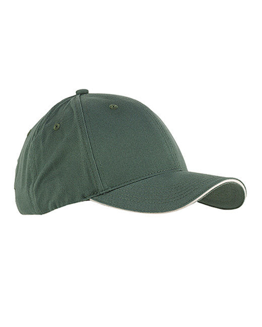 Big Accessories BX004 6-Panel Twill Sandwich Baseball Cap