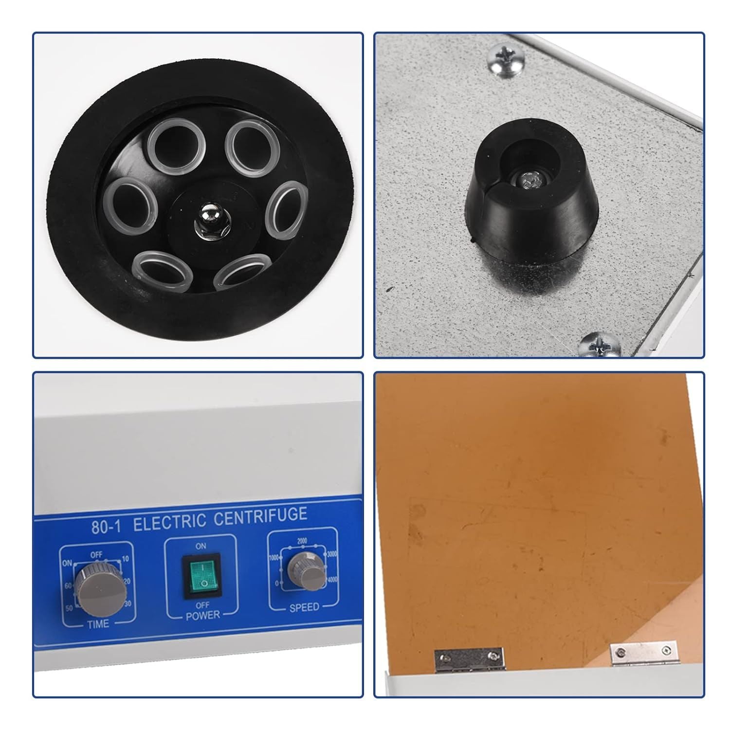 Electric Lab Benchtop Centrifuge,Centrifuge Machine Benchtop with Timer and Speed Control for Laboratory Medical Practice