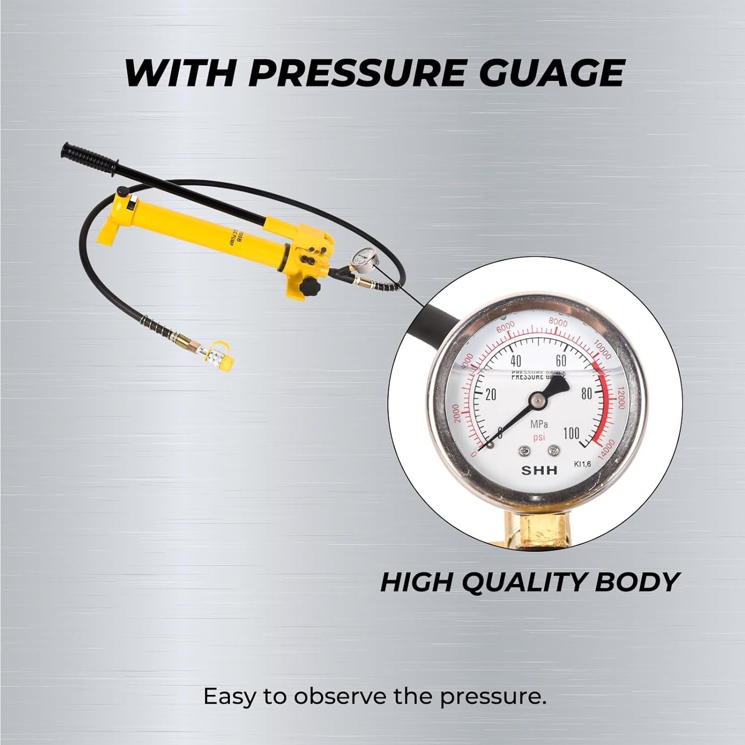 Hydraulic Hand Pump Single Acting Manual Hydraulic Lifting Pump CP-700 Hydraulic Lifting Pump with Pressure Guage