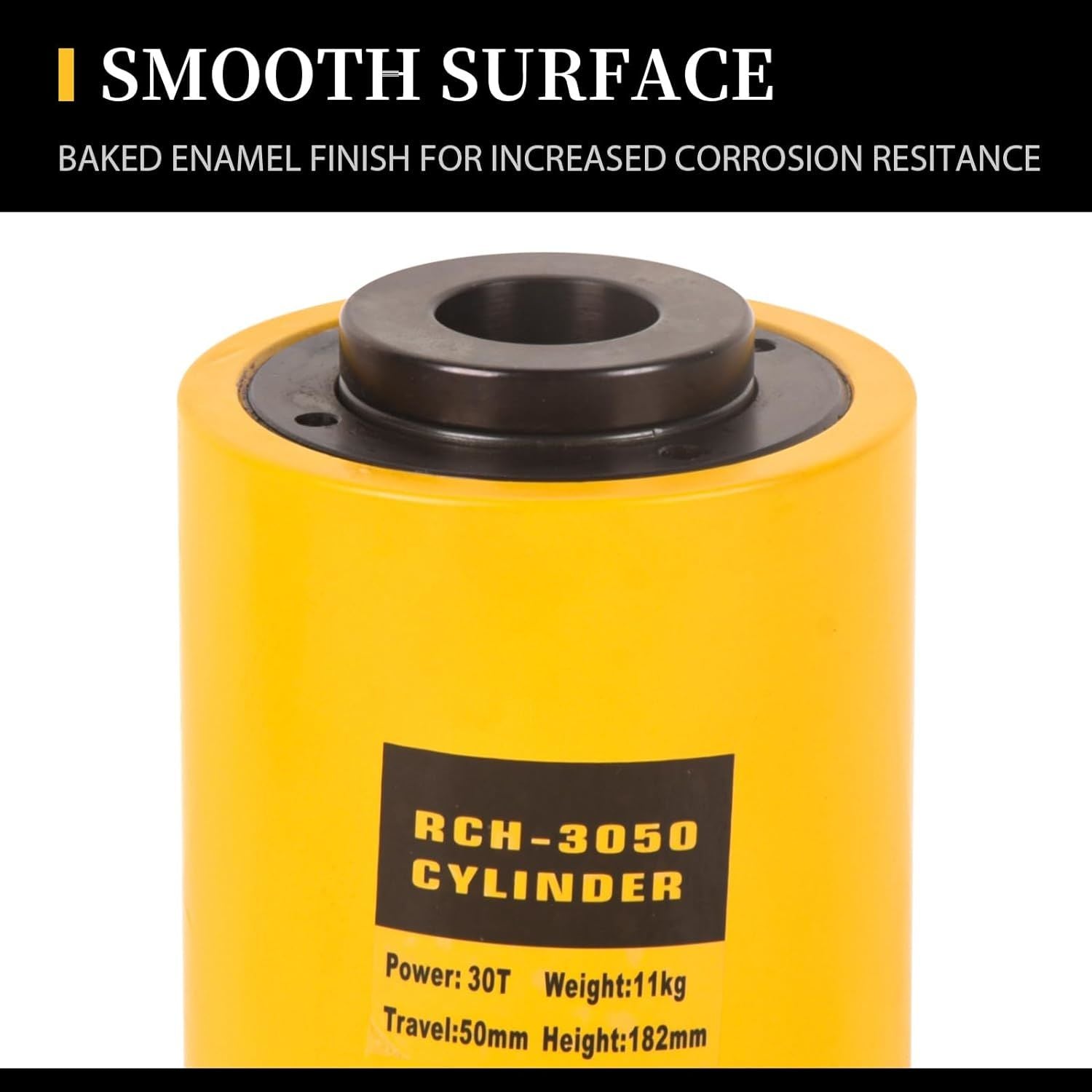 Hollow Single Acting Hydraulic Ram Cylinder Jack Lifting Cylinders Retract Automatically Quick Connector Power Jack