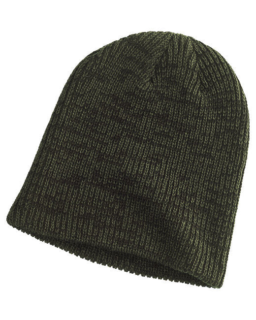 Big Accessories BA524 Ribbed Marled Beanie