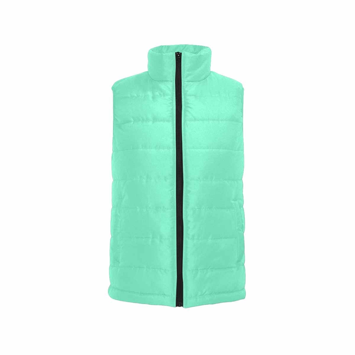 Aquamarine Green Mens Padded Vest