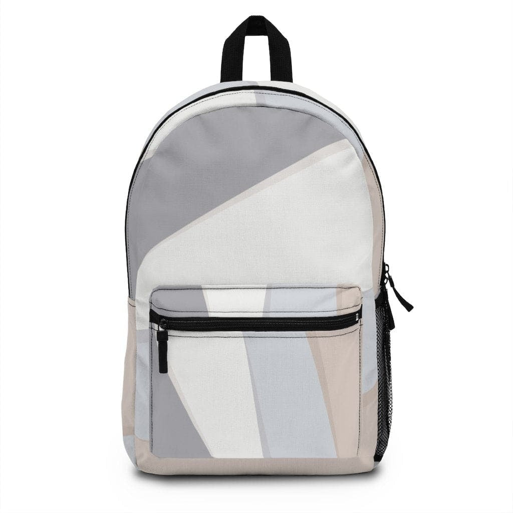 Backpack - Large Water-resistant Bag, Pastel Grey