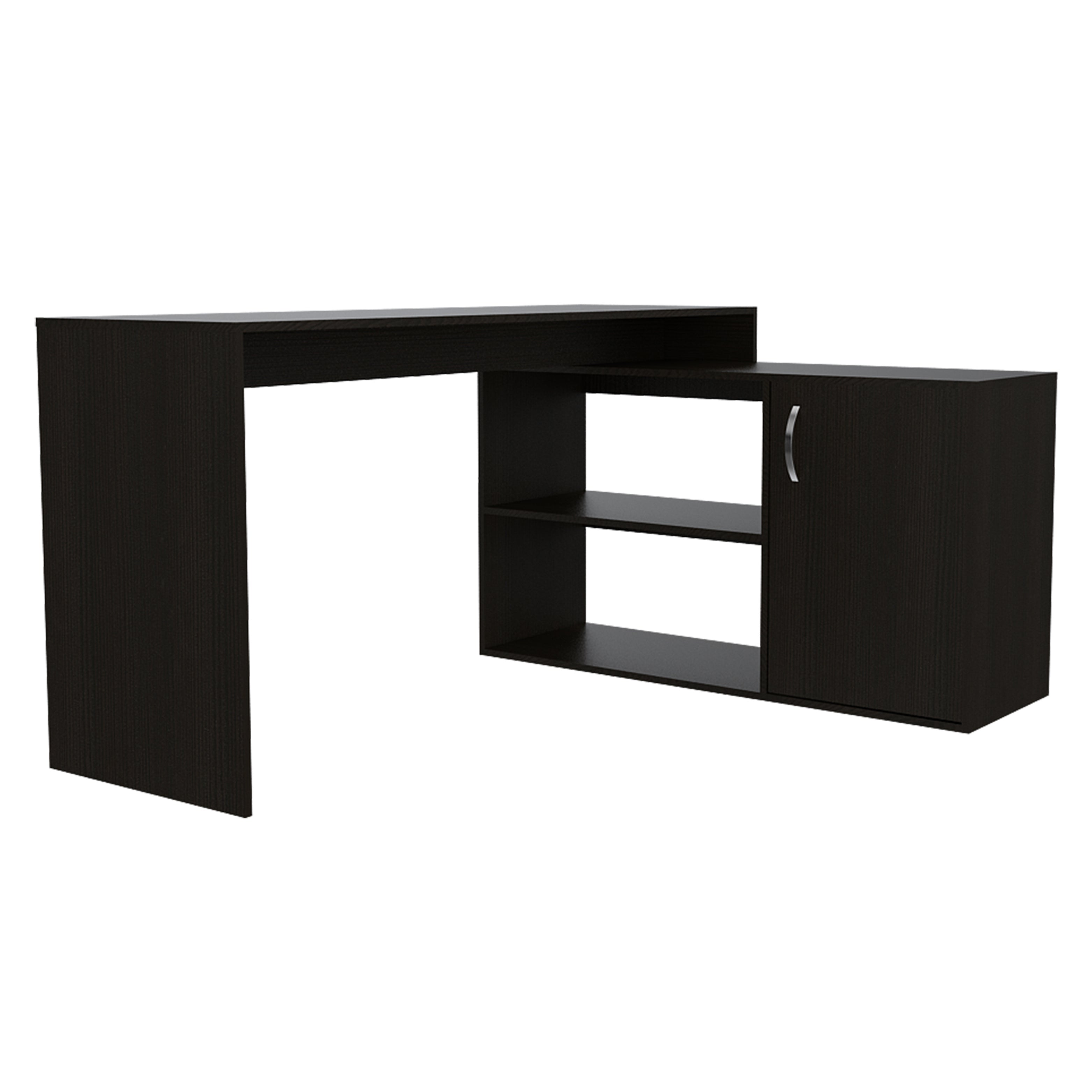 L-Shaped Desk Desti, Office, Black