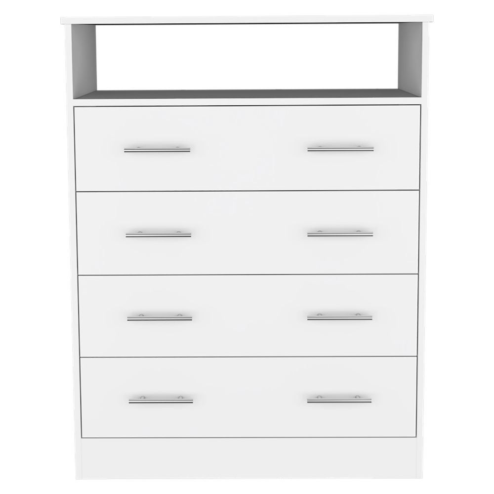 Four Drawer Dresser Wuju, Bedroom, White