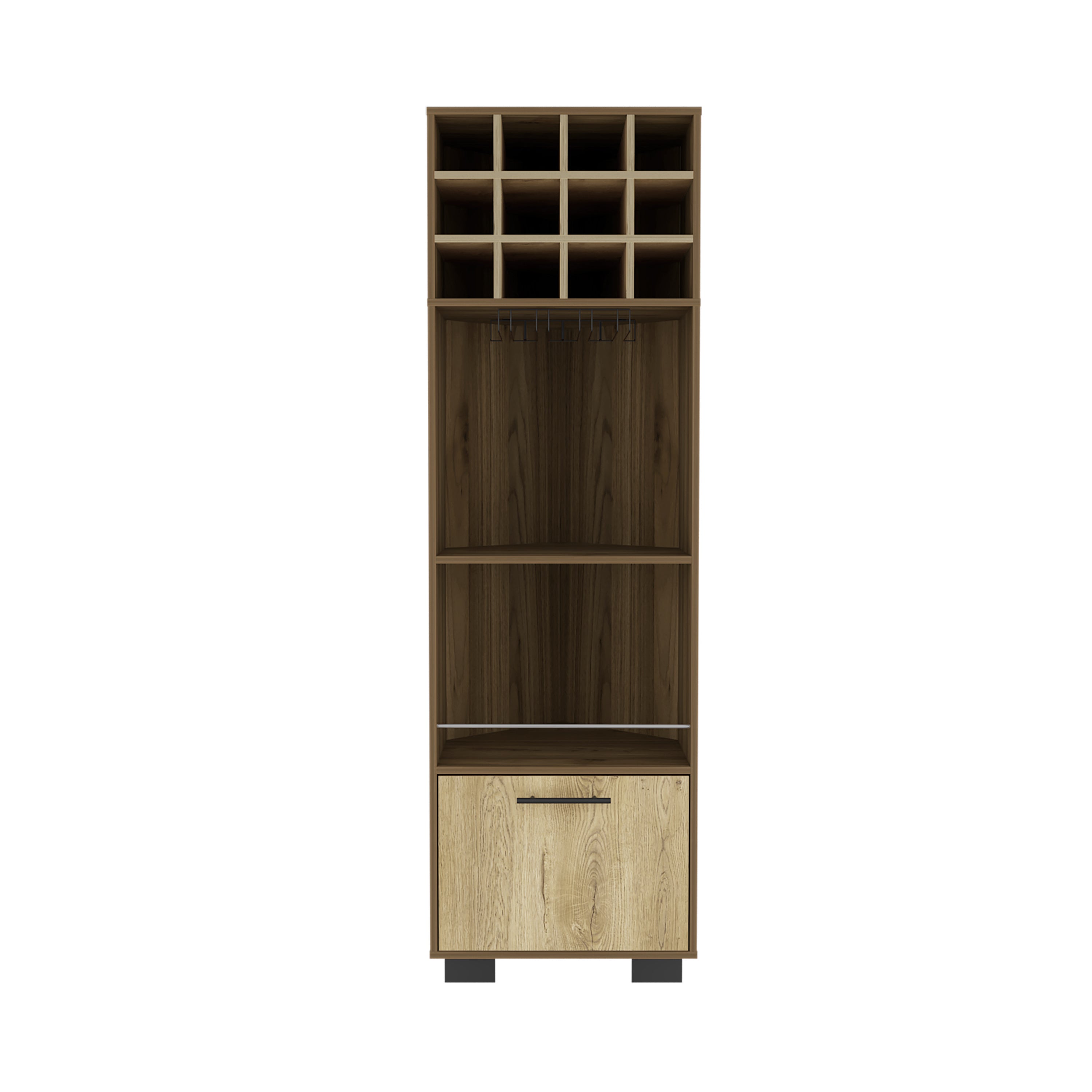 Corner Bar Cabinet Cataluña, Living Room, Mahogany / Aged Oak