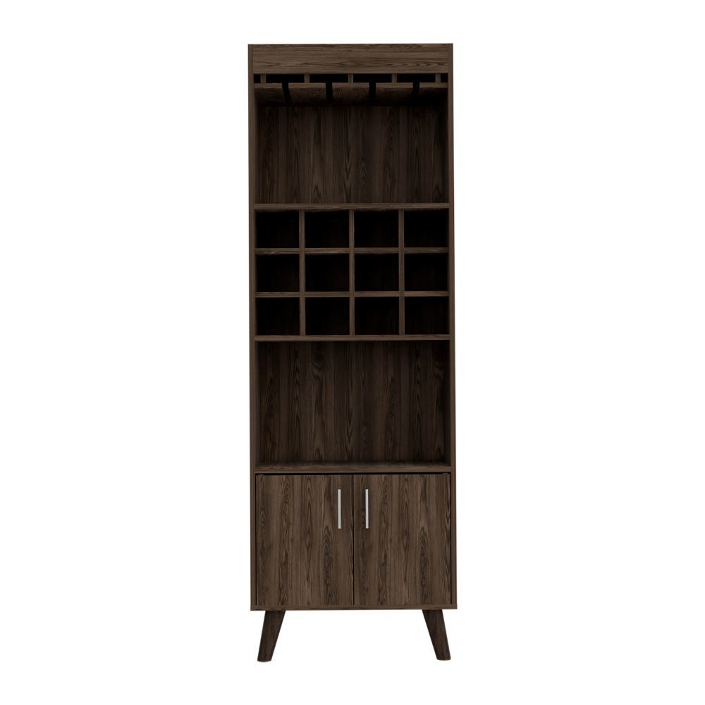 Bar Cabinet Bull, Living Room, Dark Walnut