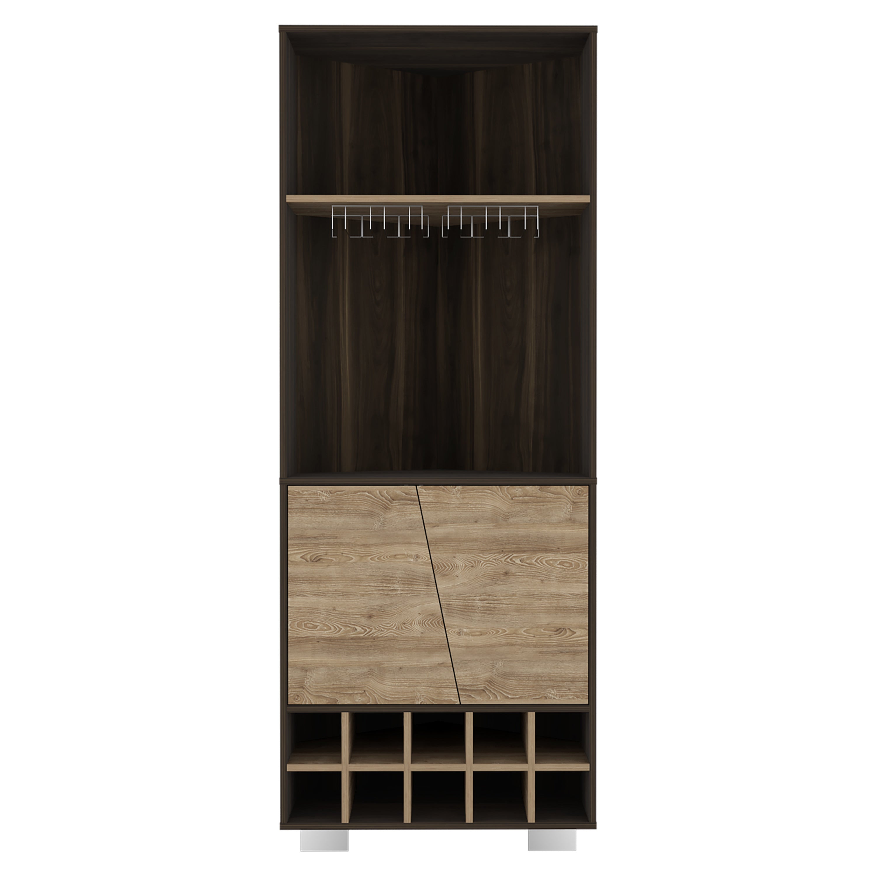 Corner Bar Cabinet Albarr, Living Room, Dark Oak / Pine