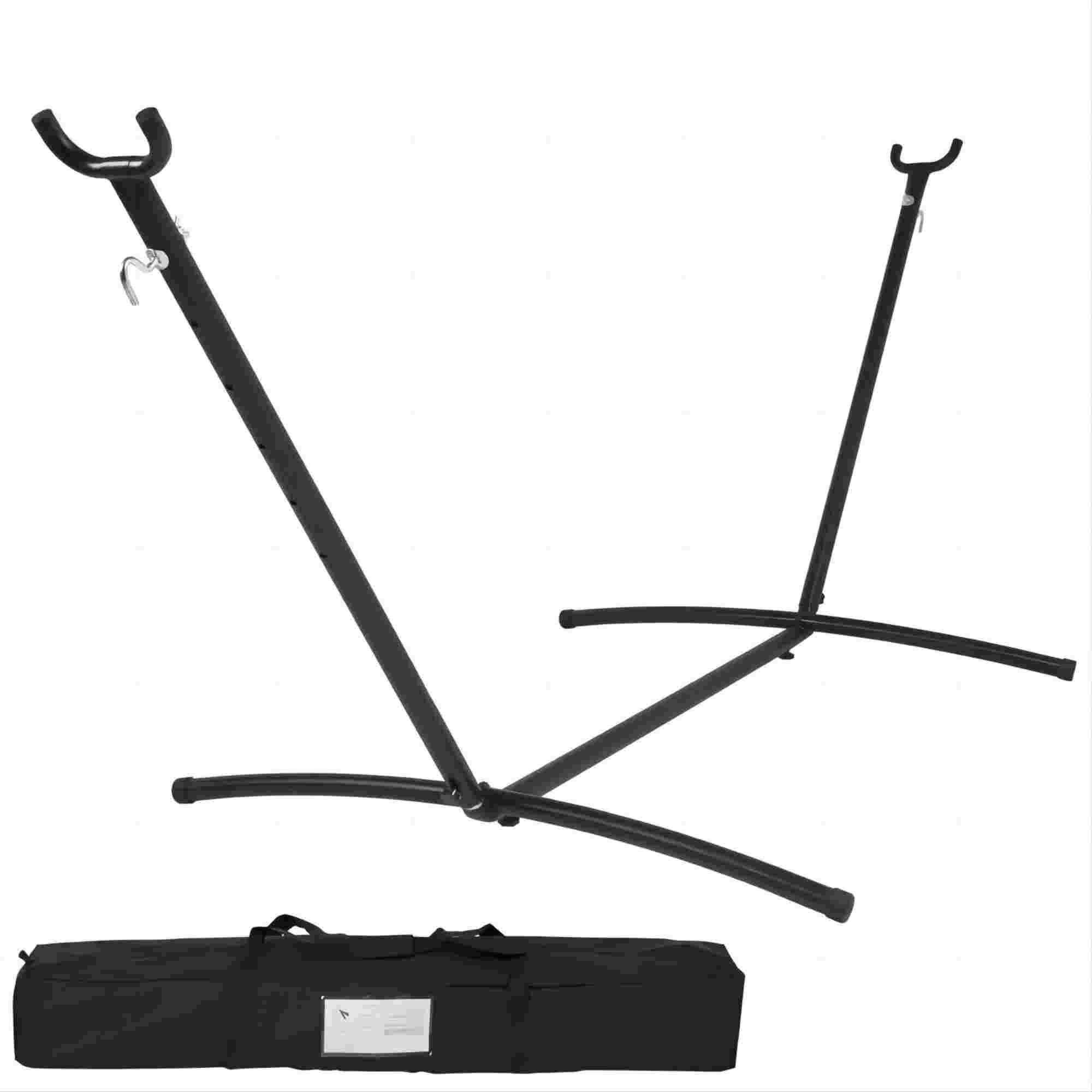 9ft Hammock Stand with Carrying Case, Adjustable Hooks, 550LBS Weight Capacity