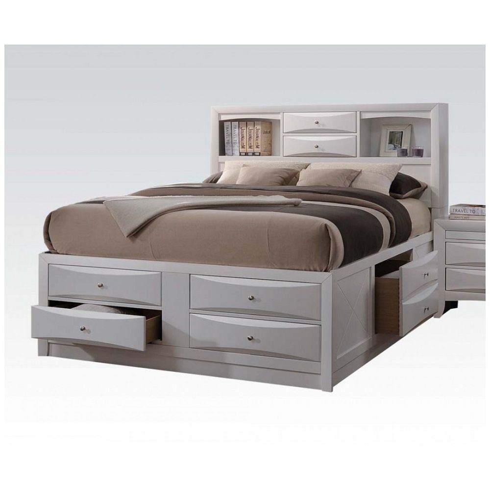 ACME Ireland Eastern King Bed in White 21696EK