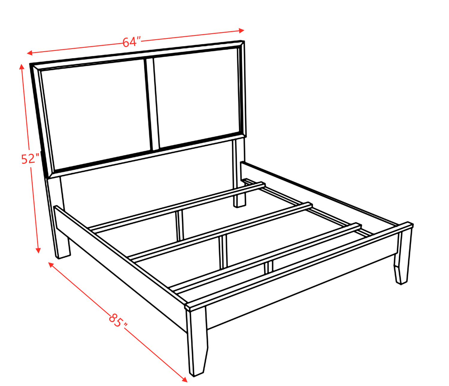 ACME Madison Queen Bed in Espresso 19570Q