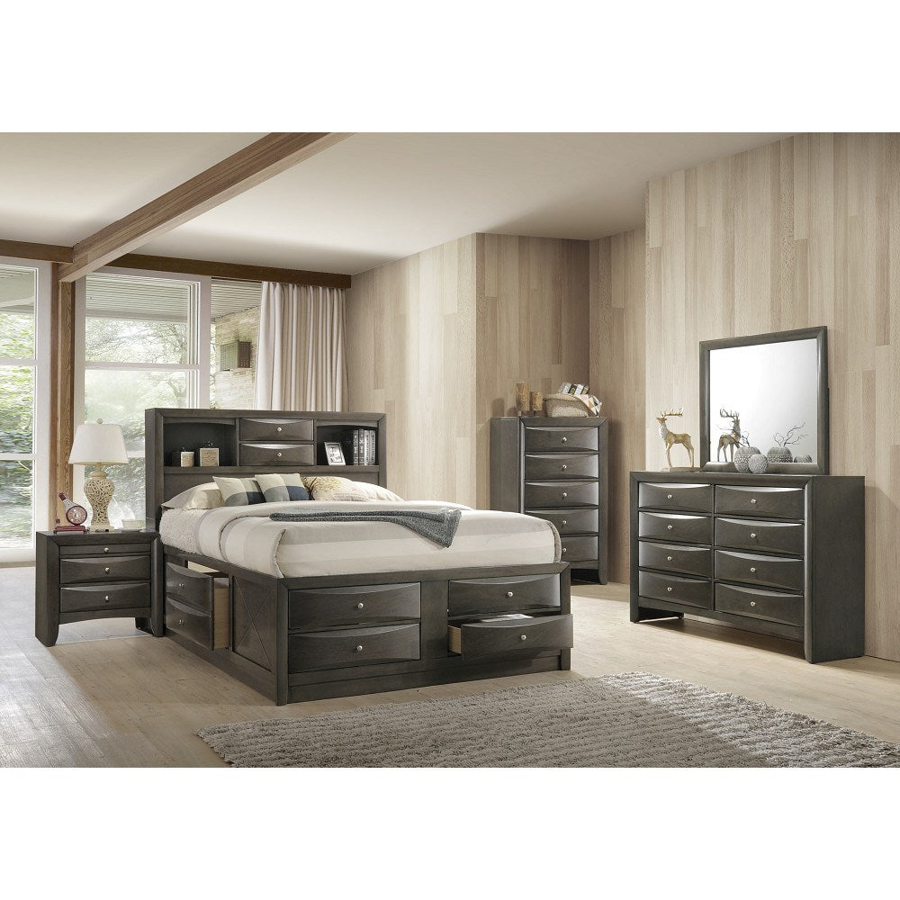 ACME Ireland Eastern King Bed in Gray Oak 22696EK