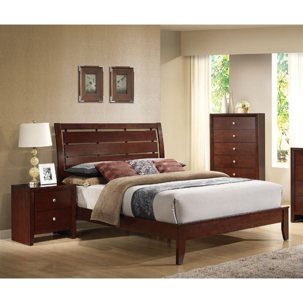 ACME Ilana Queen Bed in Brown Cherry 20400Q