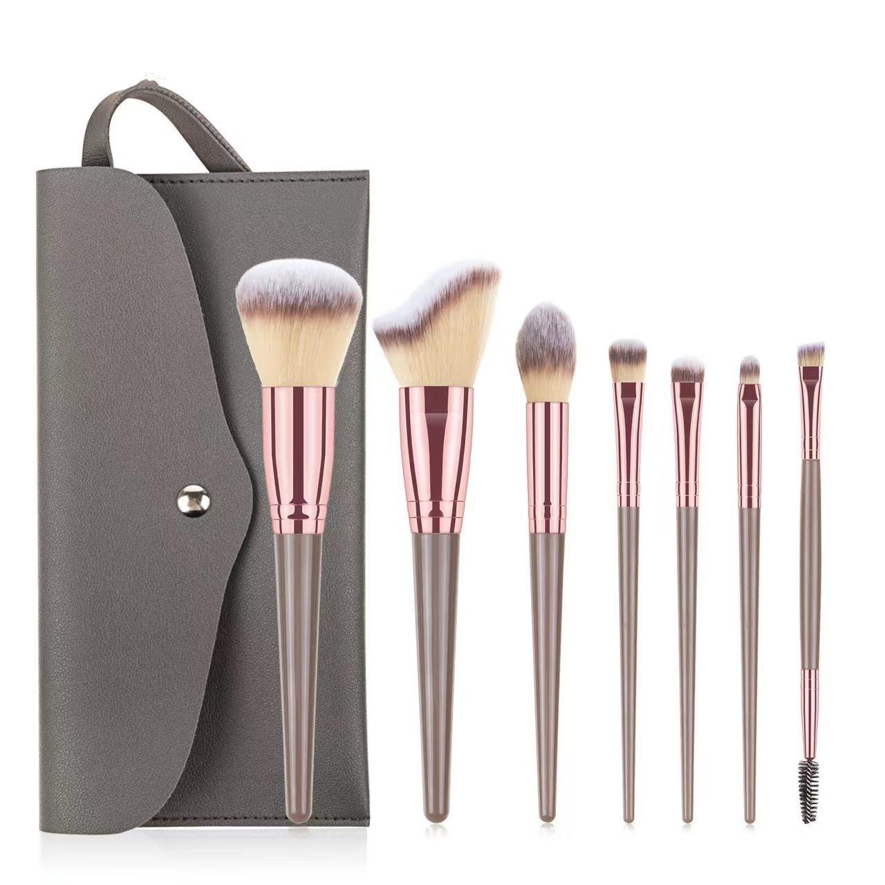 Professional Makeup Brush Set, 15pcs Soft Bristled Makeup Brushes for Foundation, Powder, Concealer, Eye Shadow, Blush, Lip Balm, Portable Makeup Tools for Home and Travel, Great for Beginners