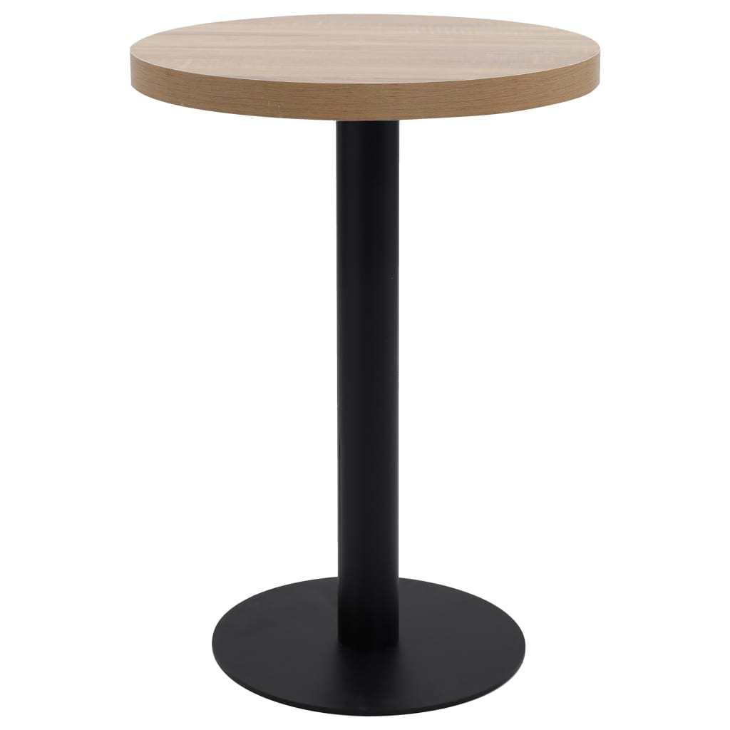 Bistro Table Light Brown 23.6" MDF