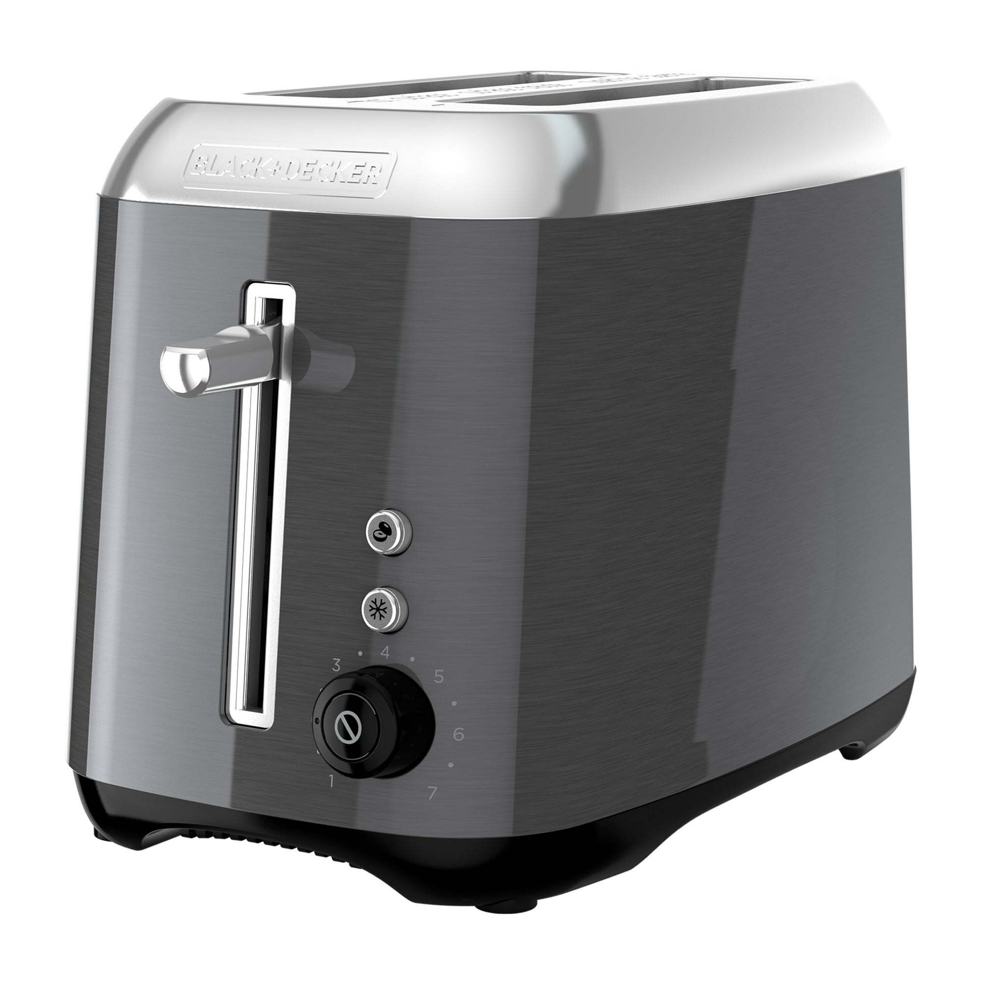 Black & Decker 2 Slice Black Stainless Steel Toaster