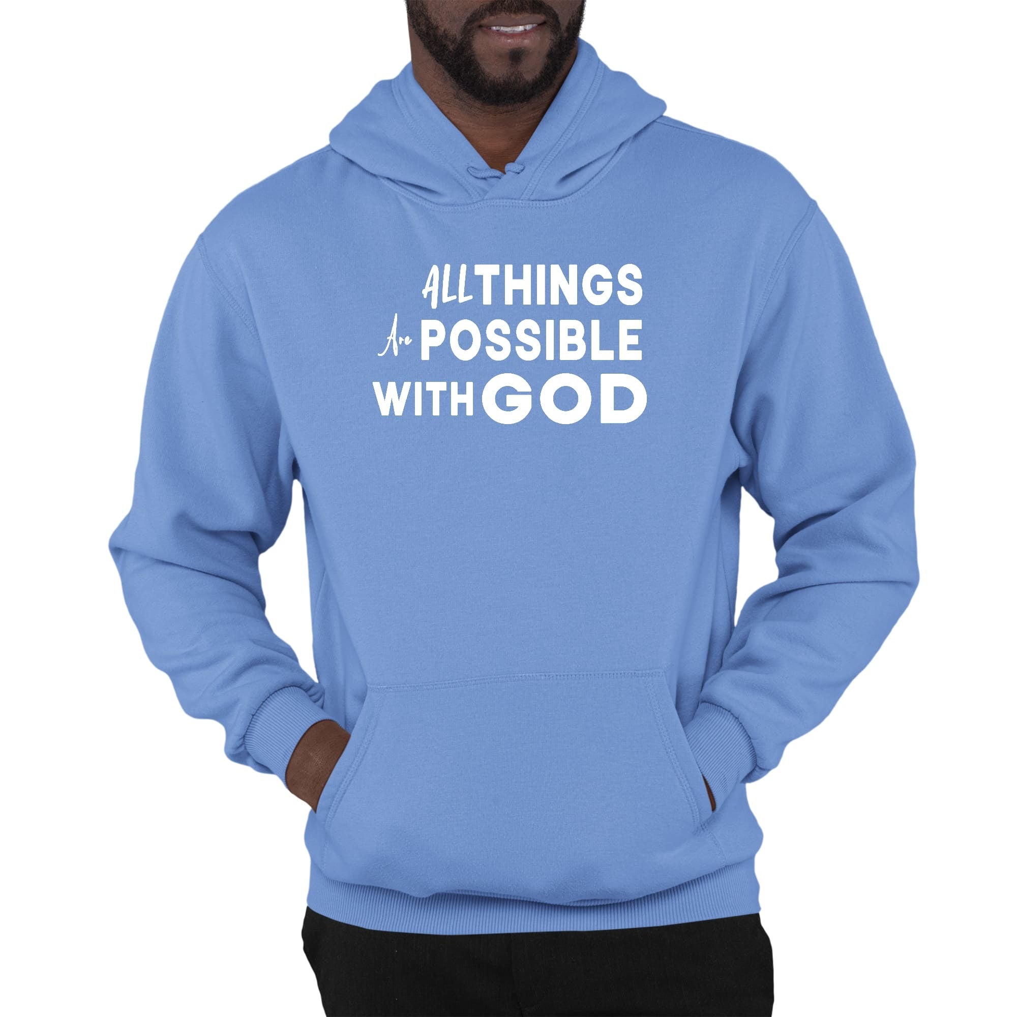 All Things Are Possible With God Graphic Hoodie