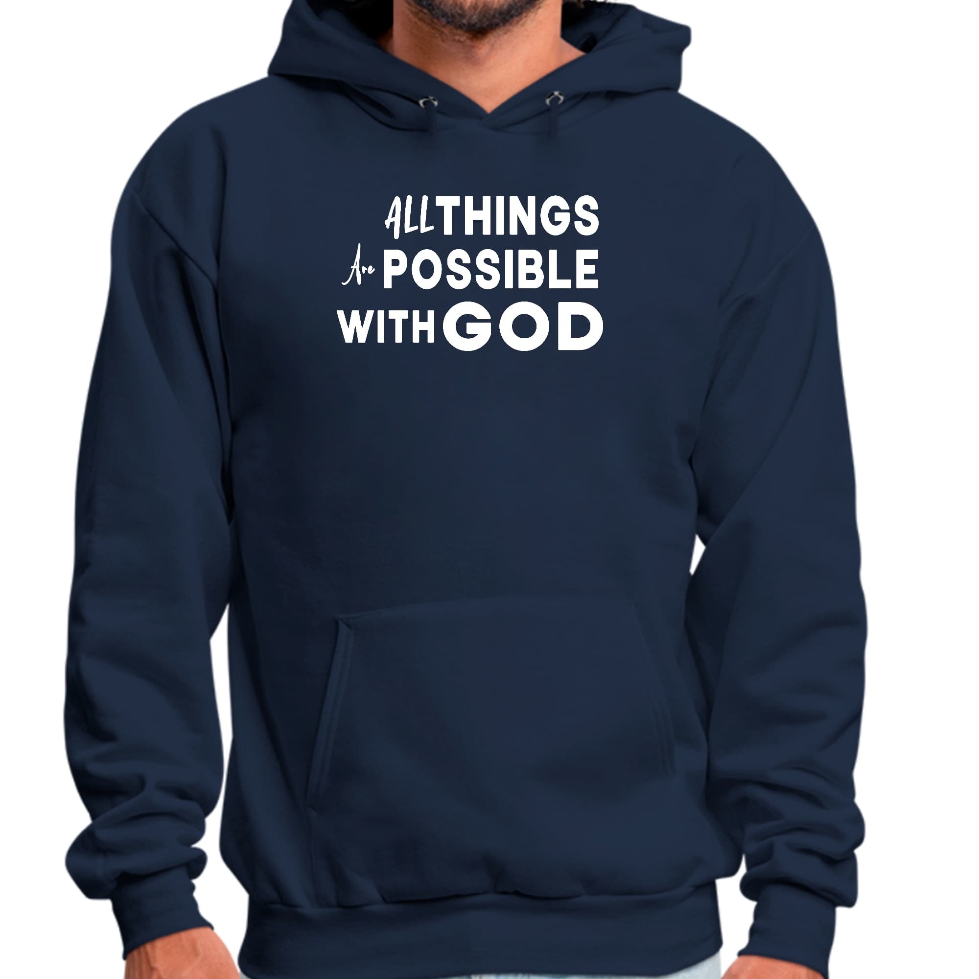 All Things Are Possible With God Graphic Hoodie