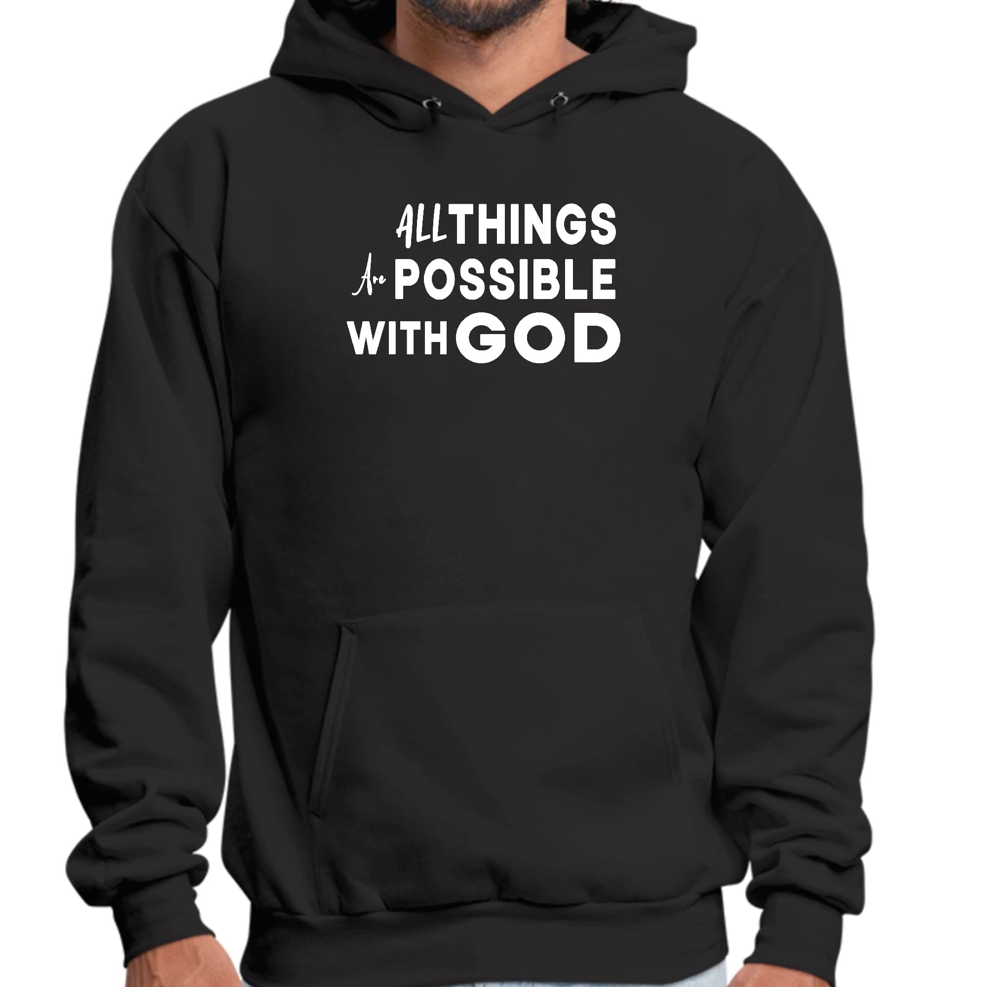 All Things Are Possible With God Graphic Hoodie