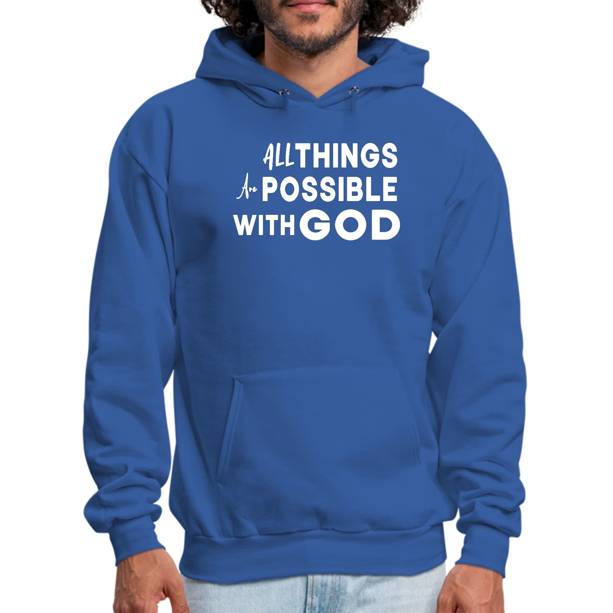 All Things Are Possible With God Graphic Hoodie