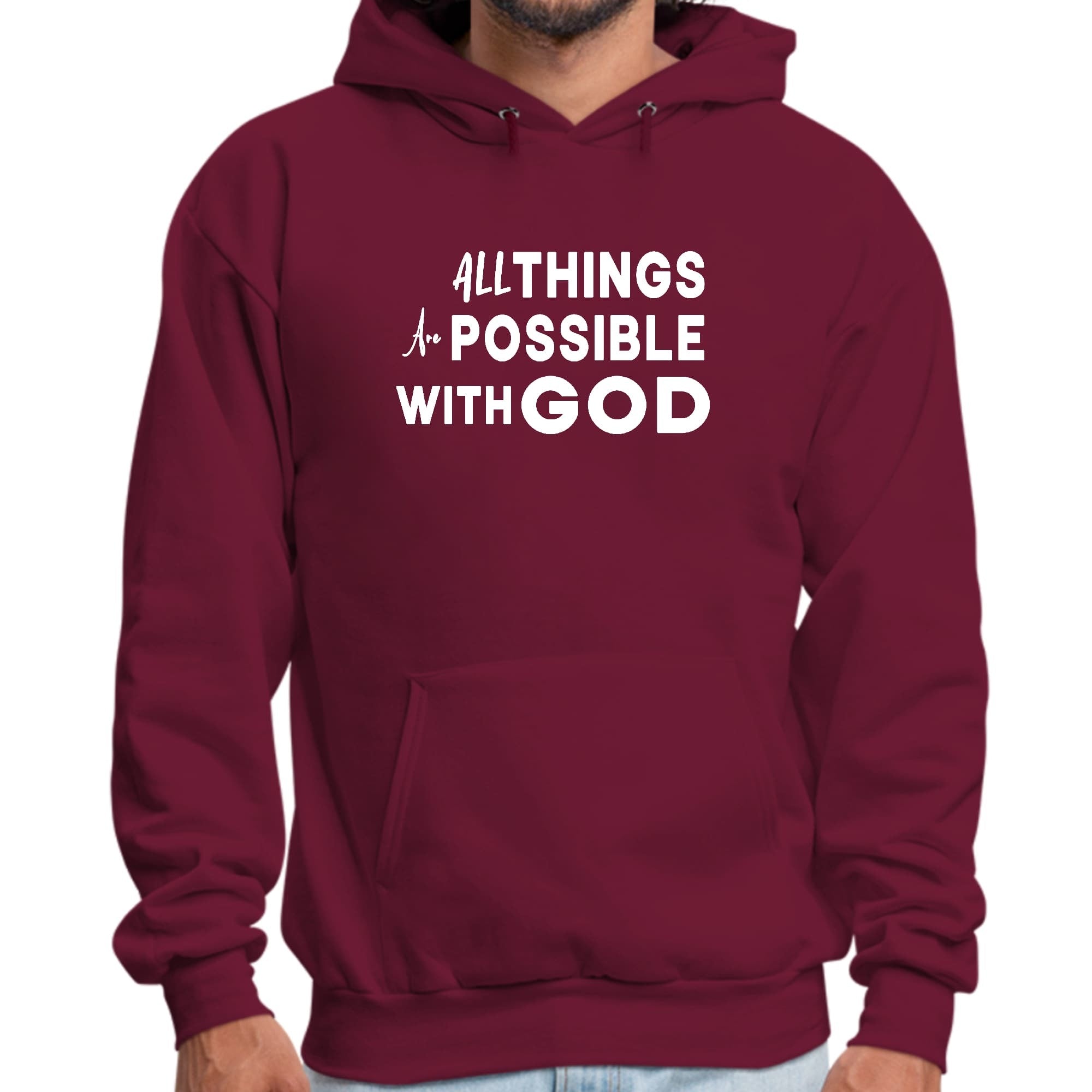 All Things Are Possible With God Graphic Hoodie