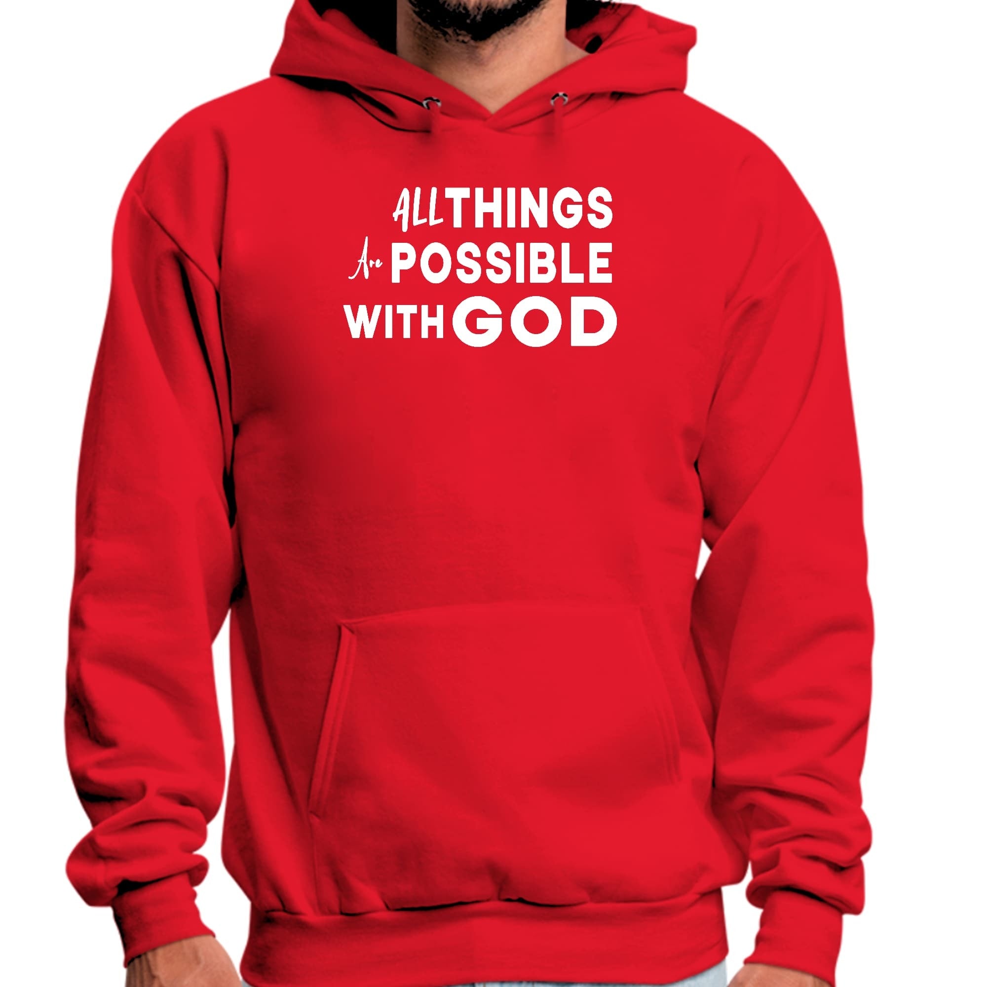 All Things Are Possible With God Graphic Hoodie