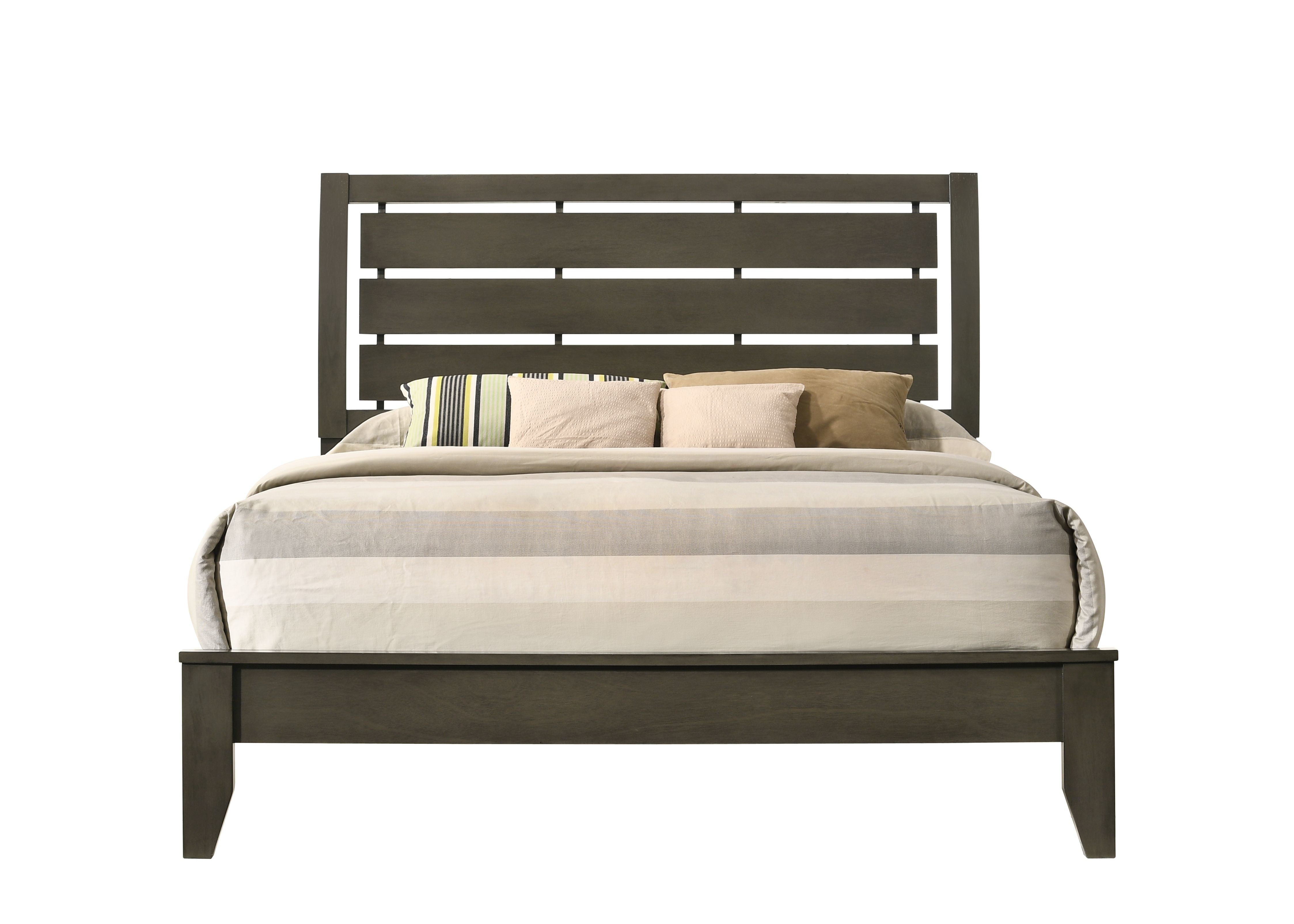 ACME Ilana Queen Bed, Gray Finish 28470Q