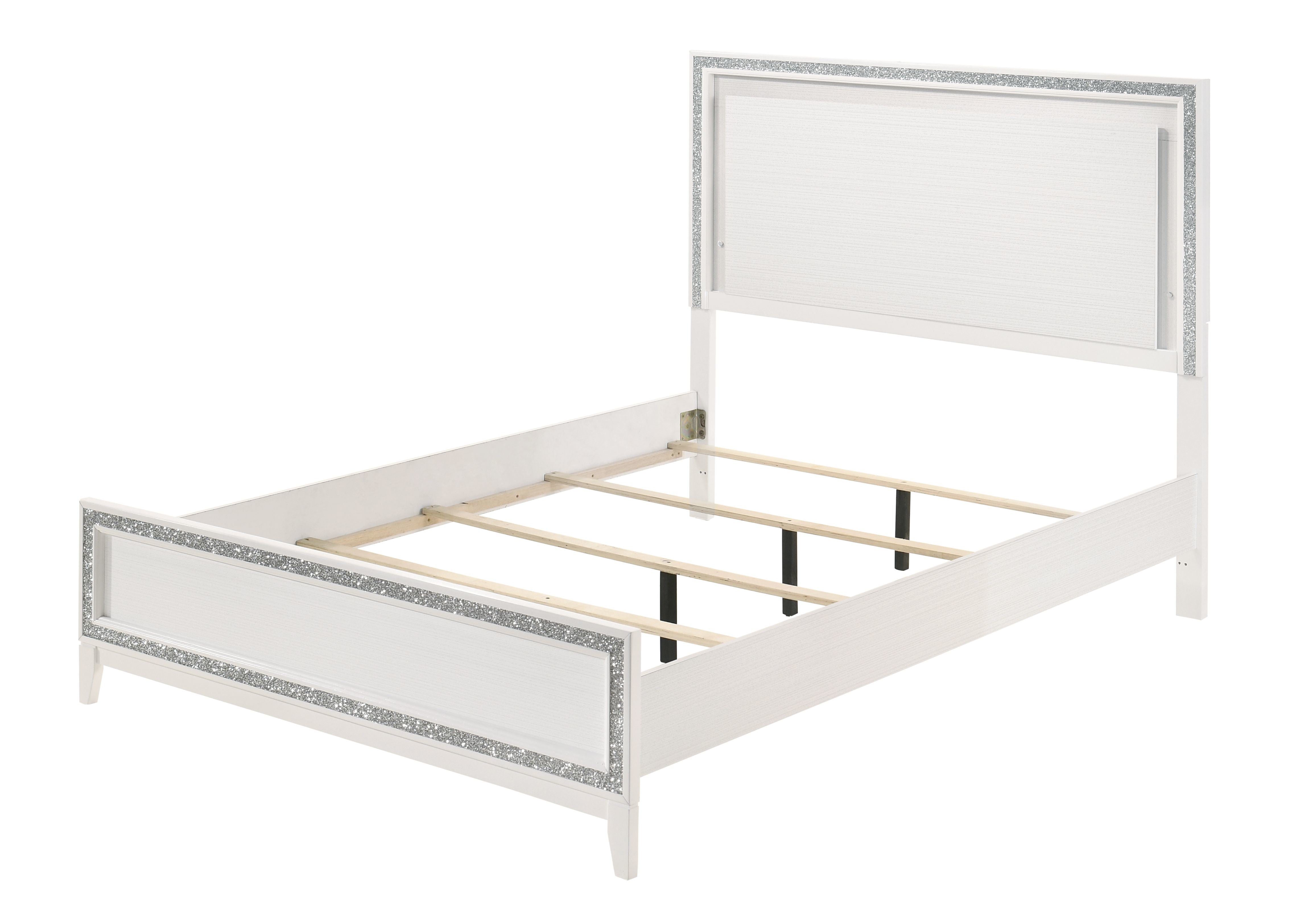 ACME Haiden Queen Bed, LED & White Finish 28450Q