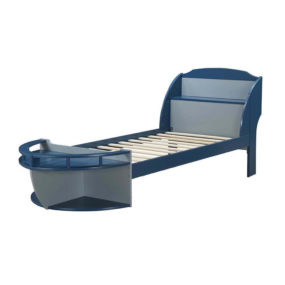 ACME Neptune II Twin Bed in Gray & Navy 30620T