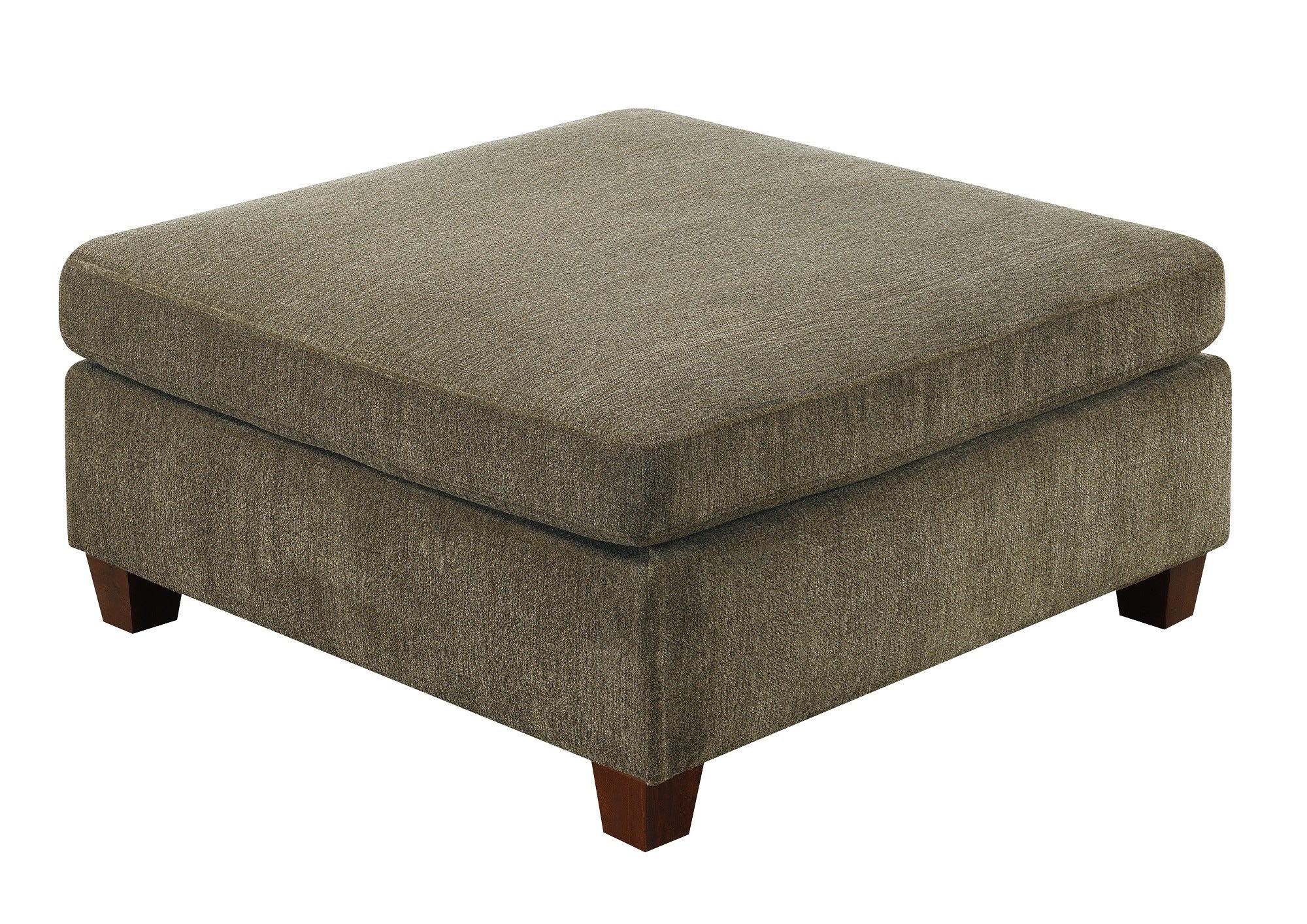 Contemporary 1pc OTTOMAN Tan Color Chenille Fabric Modular Corner wedge Sofa Living Room Furniture