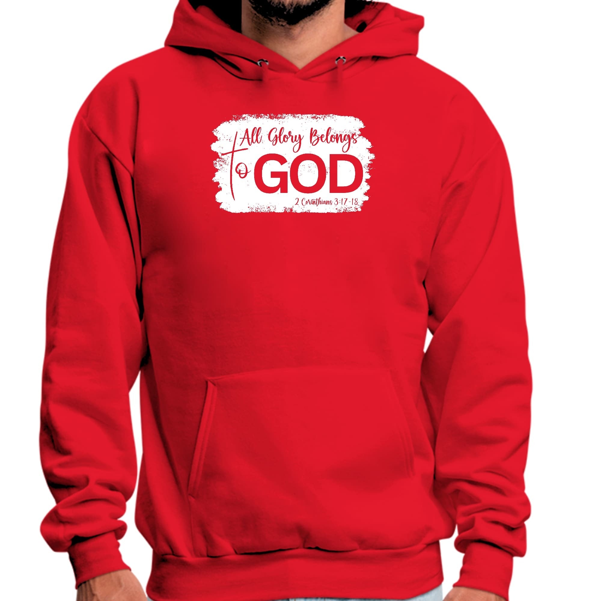 All Glory Belongs To God Christian Illustration Graphic Hoodie