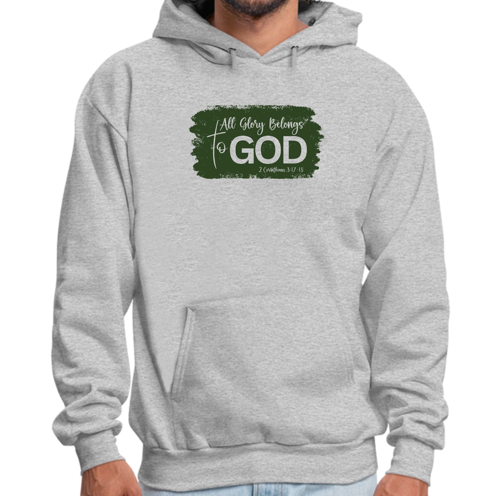 All Glory Belongs To God Christian Illustration Dark Green Graphic