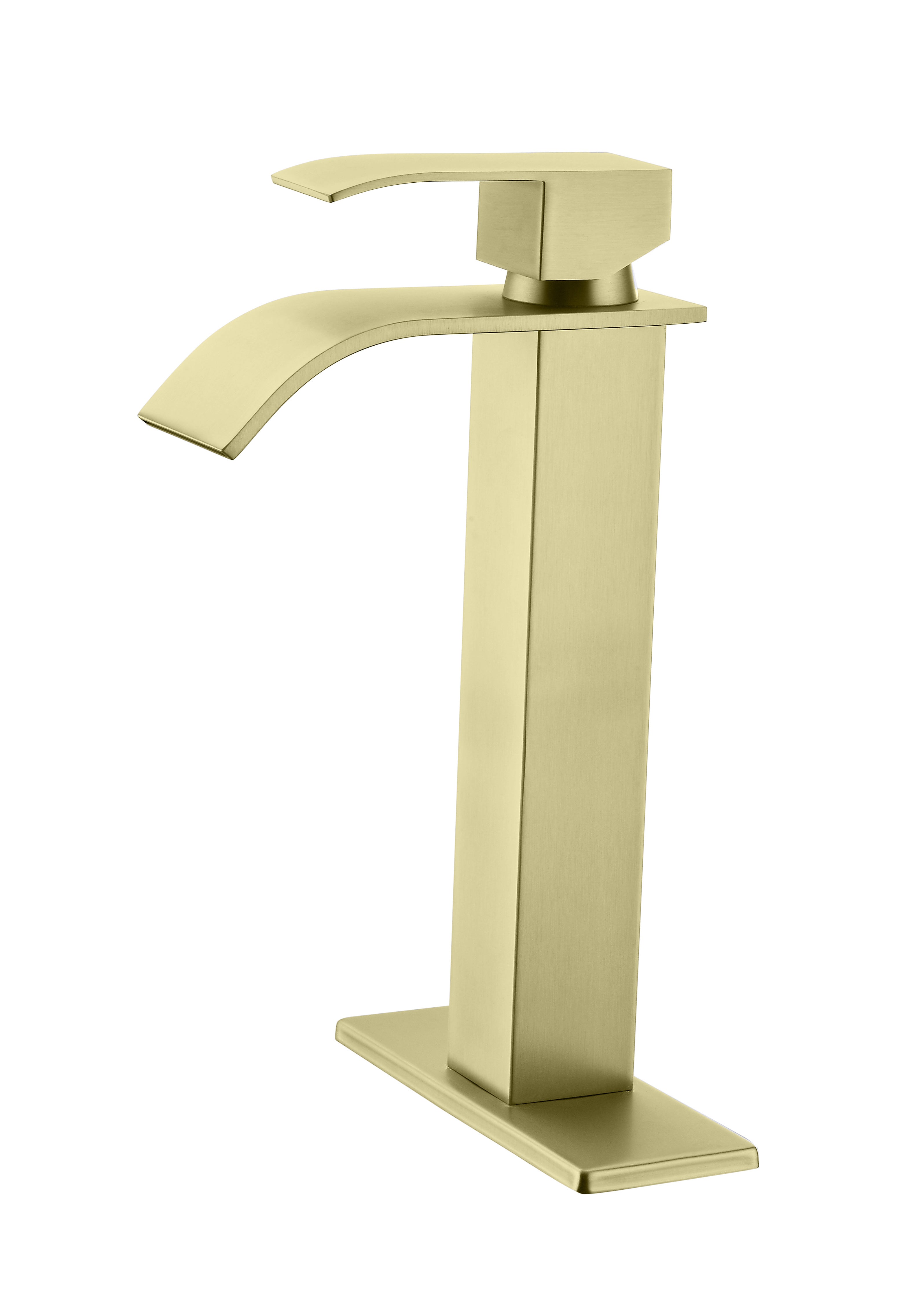 Waterfall Spout Bathroom Faucet,Single Handle Bathroom Vanity Sink Faucet