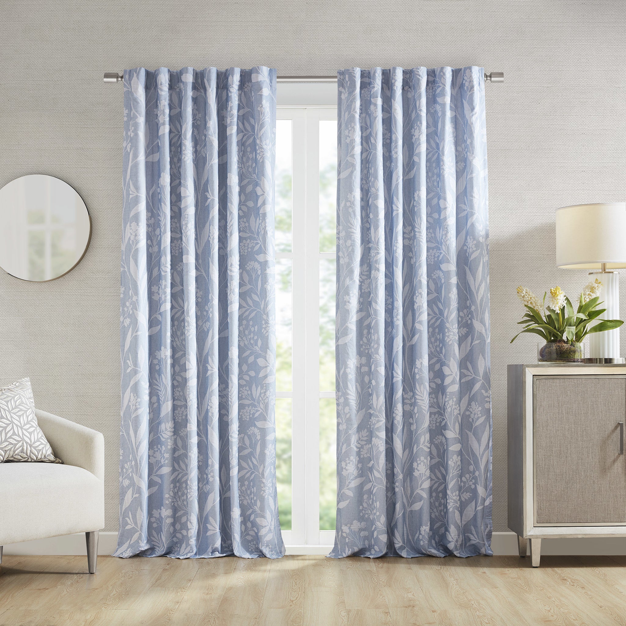 Floral Curtain Panel (Single)