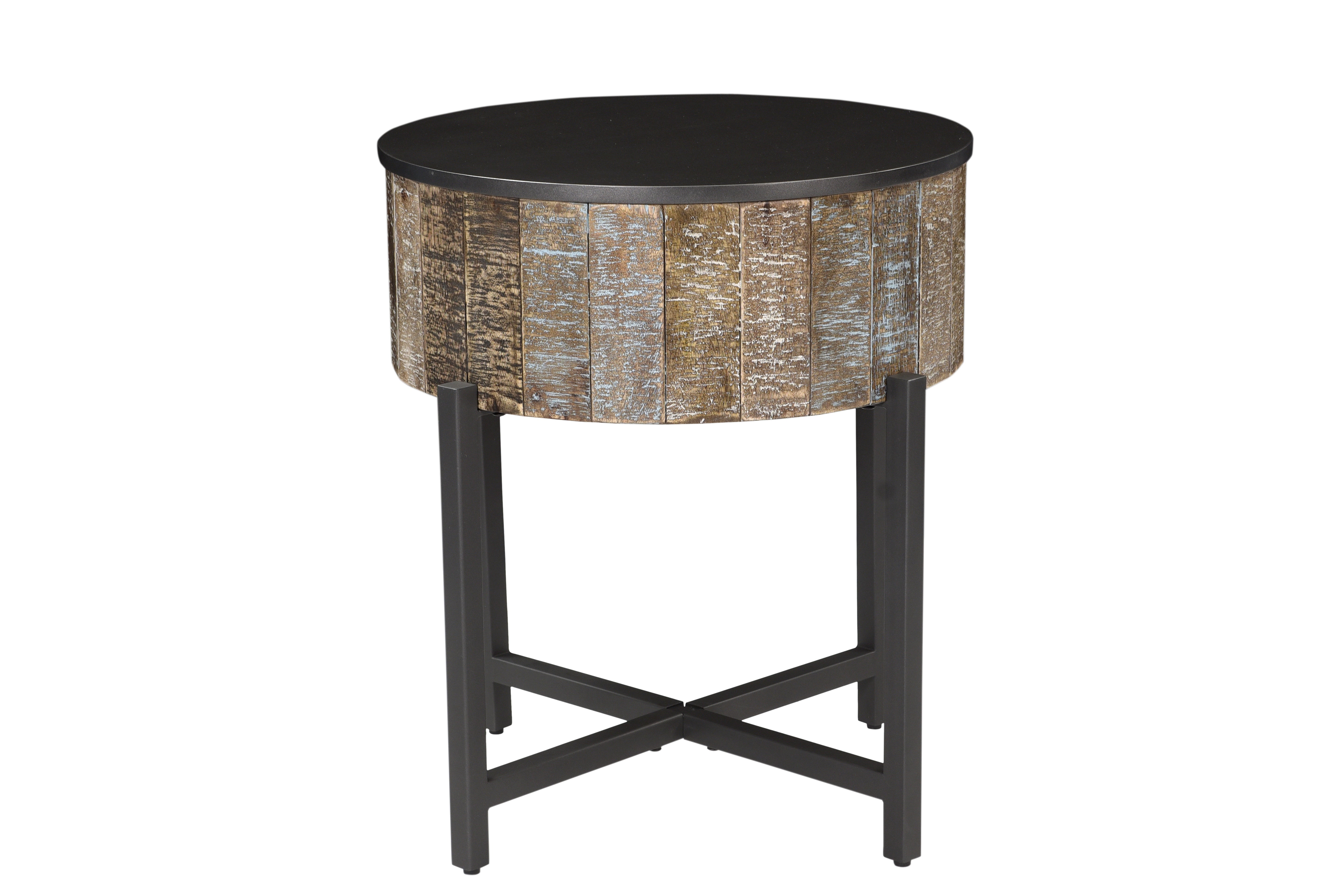 T1216 End Table Rustic Vintage