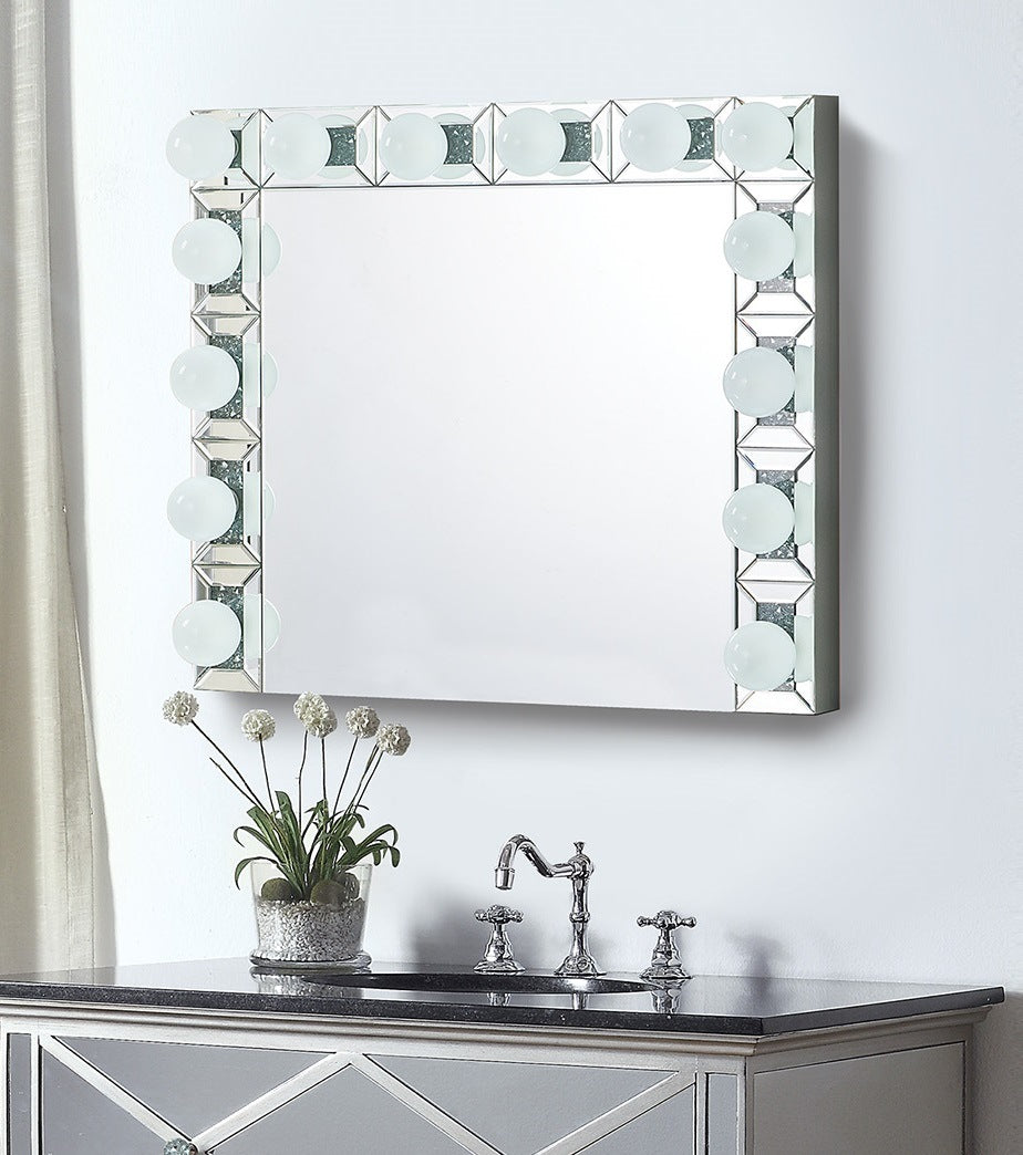 ACME Noralie Wall Decor, Mirrored & Faux Diamonds 97746