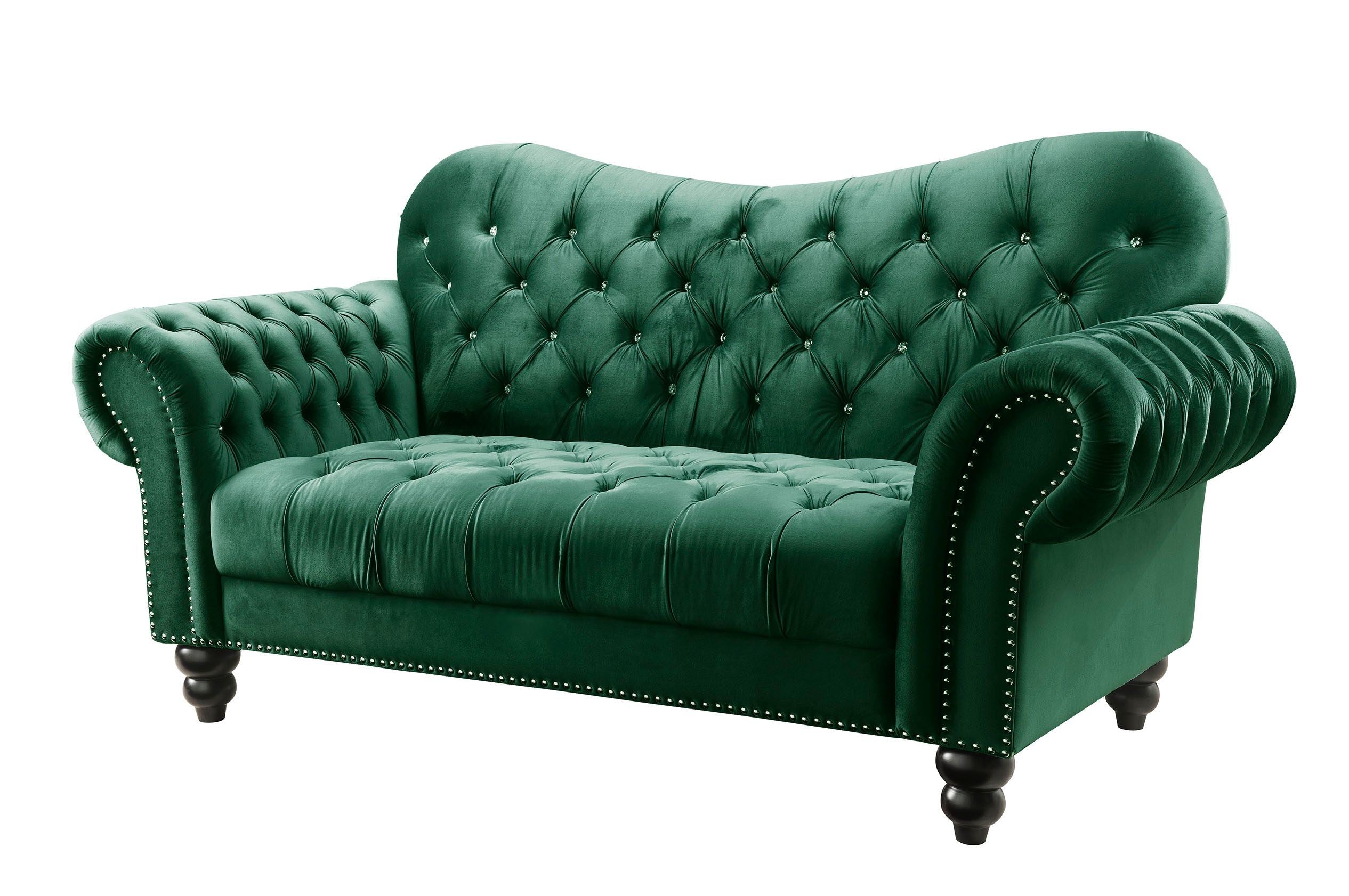 ACME Iberis Loveseat in Green Velvet 53402