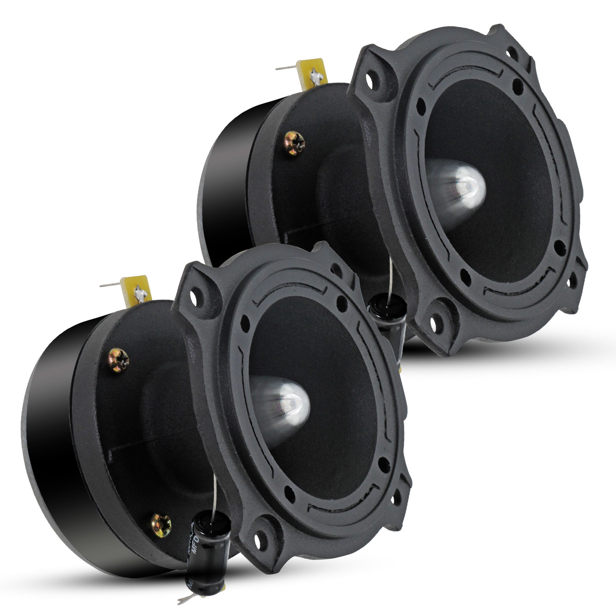 5 Core 3.5" Super Tweeter 2Pack • 360W RMS 1200W PMPO Combined • 4 OHM • Titanium Bullet w 1 Inch Voice Coil • 106 dB Sensitivity • Easy to Mount- TW BLT 180 BLK PAIR