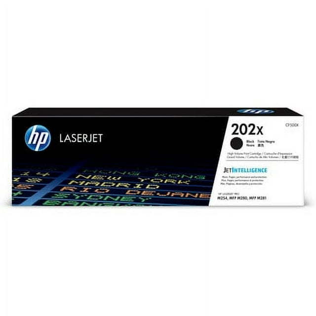 HP 202X (CF500X) Toner Cartridge, Black High Yield