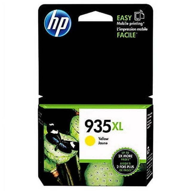 HP 935XL Ink Cartridge, Yellow (C2P26AN)