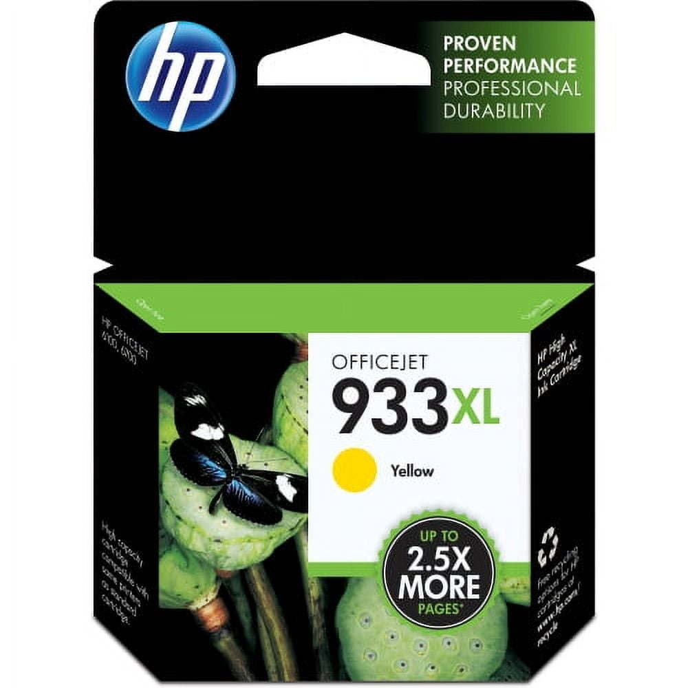 HP 933XL Ink Cartridge, Yellow (CN056AN)