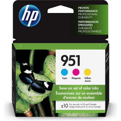 HP 951 3-pack Cyan/Magenta/Yellow Original Ink Cartridges